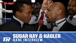 Sugar Ray Leonard amp Marvin Hagler Talk Rematch  RARE BOXING INTERVIEW [upl. by Ing]