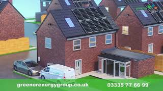 Air Source Heat Pump Solar PV amp Battery  Greener Energy Group [upl. by Ramoj66]