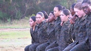 Marine Corps Female Recruits – Morning PT [upl. by Buffo]