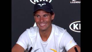 Reporter falls asleep in Nadal press conference 😂 [upl. by Jarad]