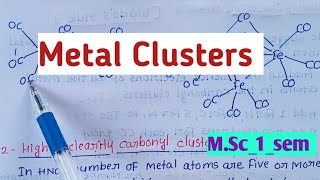 Metal Clusters  Clusters compounds [upl. by Lokcin803]