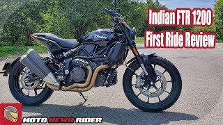 2019 Indian FTR 1200 First Ride [upl. by Aiepoissac712]