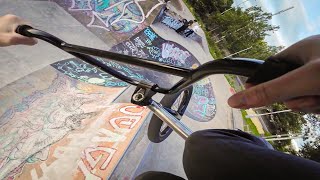 BMX POV Sunset Session At Saughton Skatepark [upl. by Yelwar93]