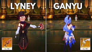 Lyney vs Ganyu  Who is the Best CA DPS  Genshin Impact [upl. by Roseann]