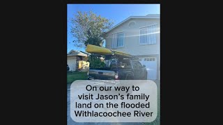 Jason and Erica visit flooded land on the Withlacoochee River [upl. by Nahtnoj]