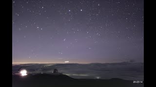 Time lapse of gigantic jets lightning Video Gemini ObservatoryAURANSF [upl. by Elburr]