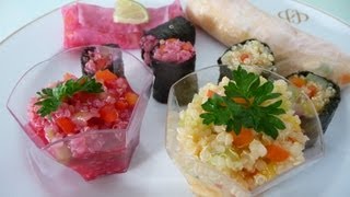 Entrée de Noël  Quinoa aux 3 poivrons  par JULIANA de la chaîne Youtube FitnessBienEtre [upl. by Narok748]