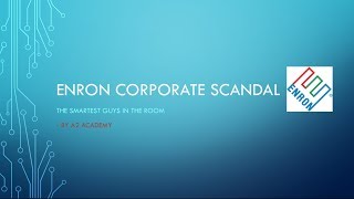 Enron Corporate scandal [upl. by Nileuqay]