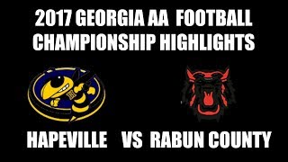 HAPEVILLE DID IT  NOW GEORGIA 2A CHAMPS [upl. by Sregor846]