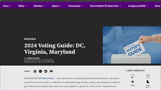 2024 Voting Guide DC Virginia Maryland [upl. by Airbmak]