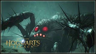 Absconder Giant Spider Boss Fight Hogwarts Legacy [upl. by Aneert]