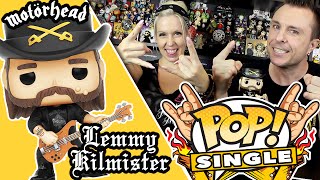 Motorheads LEMMY KILMISTER Funko Pop Vinyl Unboxing Review [upl. by Inasah]