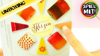 Kerzen gießen mit Kindern  Tolles DIY Set  Kerzenzauber für Deko und Geschenke Unboxing [upl. by Jesse916]