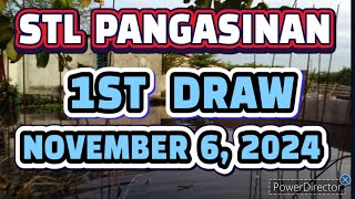 STL PANGASINAN RESULT TODAY 1ST DRAW NOVEMBER 6 2024 12PM  WEDNESDAY [upl. by Platt]