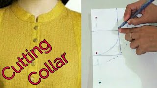 Round Neck Collar  Ben Cutting With Simple amp Easy Method [upl. by Serafina]