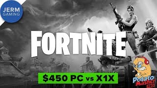 PC vs Xbox One X at 4K  Fortnite Battle Royale [upl. by Nytsua]