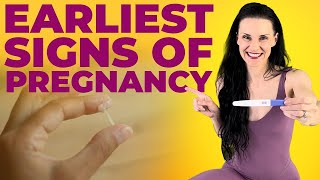 Earliest Signs Of Pregnancy that you didnt know about Pregnancy Symptoms BEFORE MISSED PERIOD [upl. by Akinod]