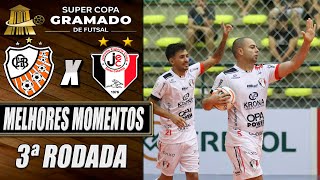 Melhores Momentos Carlos Barbosa X Joinville  3ª Rodada  Super Copa Gramado de Futsal 2023 [upl. by Aro]