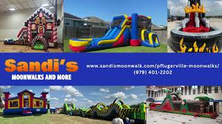 Moonwalk Rentals Pflugerville TX  Sandis Moonwalks  9794012202 [upl. by Robena585]