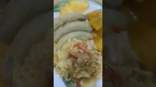 Cabbage and saltfish with banana and pumpkin [upl. by Assilat257]