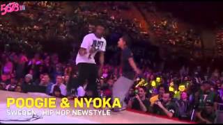 Juste Debout Quarter Finals Les Twins vs Poogi and Nyoka [upl. by Araid]