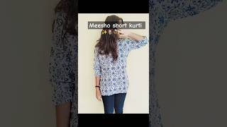 Meesho short kurti fypシ゚viral meesho kurti unboxingvideo trendingsong trendingkurti [upl. by Reneta833]