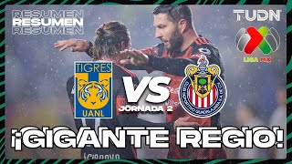 HIGHLIGHTS  Tigres vs Chivas  Liga Mx  CL2024 J2  TUDN [upl. by Aihsal907]