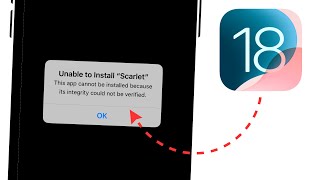 iOS 18 How To FIX Unable To Install Scarlet on iPhone  iPad  Scarlet iOS 18 [upl. by Monahan]