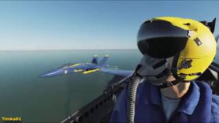 DCS FA18 Wingover maneuver Gulf map [upl. by Zashin223]