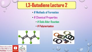 Butadiene Lecture 2 Methods of formation and Chemical Properties [upl. by Aisek]