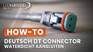 HOWTO  Deutsch DT Connector waterdicht aansluiten  Ledhandel24nl [upl. by Jonati]