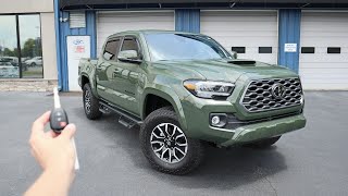 2021 Toyota Tacoma TRD Sport 6 Speed Manual Start Up Test Drive Walkaround and Review [upl. by Eelarat]