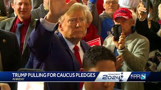 Donald Trump speaks in Ankeny as Iowa caucus date approaches [upl. by Mackoff]