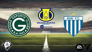 Goiás x Avaí  26 rodada Brasileirão Série B 2024  EA FC [upl. by Nifled]