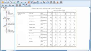 SPSS Tutorial 9  Observed and Expected Counts in Crosstabulations [upl. by Ellehcirt322]