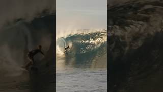 SURFER SENDS XXL WAVE OVER SHALLOW REEF [upl. by Otreblanauj]