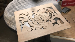 Rose scroll saw pattern  Valentines Day project [upl. by Hughes]