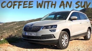 Skoda Karoq 10 TSI Having coffee with an SUV [upl. by Eleaffar]