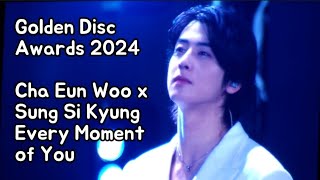 Golden Disc Disk Awards 2024 Jakarta Cha Eun Woo x Sung Si Kyung Every Moment of You 차은우 [upl. by Ainad]