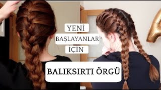 Balıksırtı Saç Örgüsü Nasıl Yapılır  French Braid 👧🏼 [upl. by Elyn86]