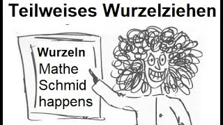 Teilweise Wurzelziehen Beispielaufgaben 2848  Mathematik vom Mathe Schmid [upl. by Deibel]