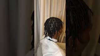 Locsbymason Starting of a journeycomb coils for the win locs locstylist shorts locsjourney [upl. by Henghold]