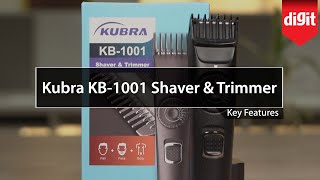 Kubra KB1001 Shaver amp Trimmer Key Features [upl. by Kerwin]