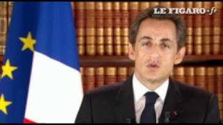 Lallocution télévisée de Nicolas Sarkozy  Le Figaro [upl. by Buchanan221]