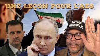 La Chute du Régime Assad soutenu par poutin  Réflexions pour l’AES en Afrique  Dr Franklin Nyamsi [upl. by Adyam975]