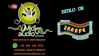 Karaoke BANDA ZARAPE FT LOS SHELES  LA CUMBIA ACELERADA  Video Lyrics 2024 [upl. by Steffin]