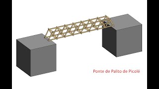 Ponte de Palito de Picolé Parte 1  Modelagem Revit [upl. by Aihsotan]