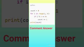 Comment Answer Python quiz 11 [upl. by Ozmo]