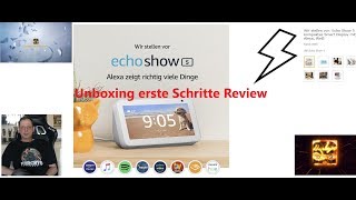 Amazon Echo Show 5 kompaktes kompaktes Smart Display mit AlexaUnboxing erste Schritte Review [upl. by Acilef]