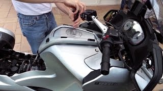 BMW R1200RT fueltank adjustment [upl. by Ulrick]